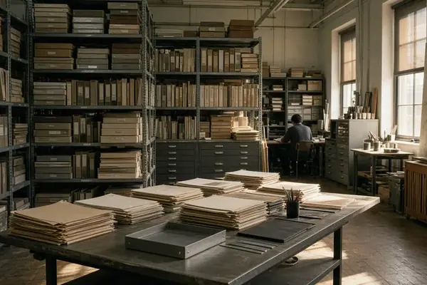 Hand Indexing Unlabeled Artist Files from the Big Orbit Paper Archive